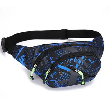 

New Geometric Pattern Oxford Cloth Waist Bag Chest Bag Tide Men And Women Fashion Sports Waist Bag