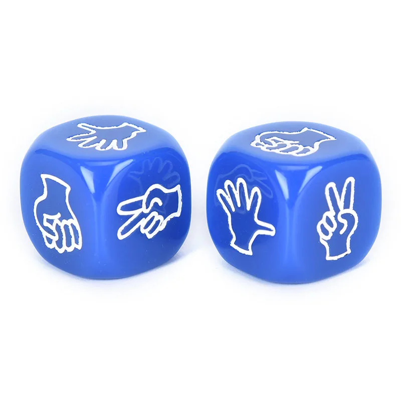 Funny 2Pcs Finger Guessing Game Dice Rock Paper Scissors Game Toys Scissors  Stone Boson Family Party Board Games - AliExpress