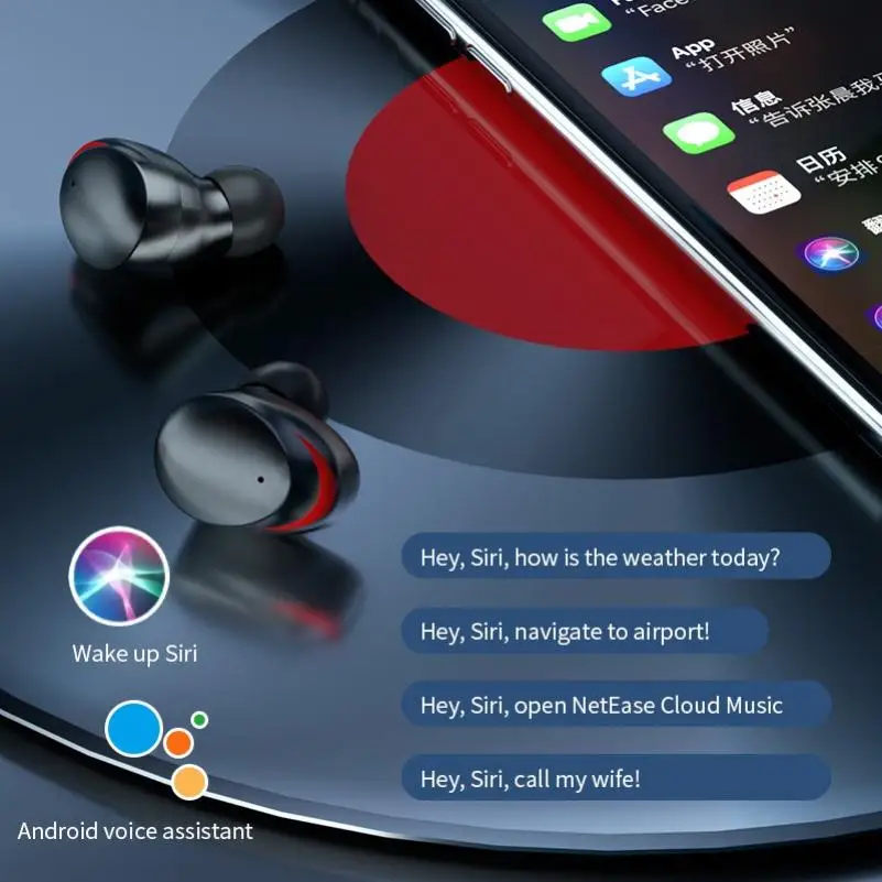 A17 Wireless Bluetooth HiFi Business Call Earphone for Iphone TWS Mini Touch Control Handset Sport Sweat Proof Earbuds for Phone