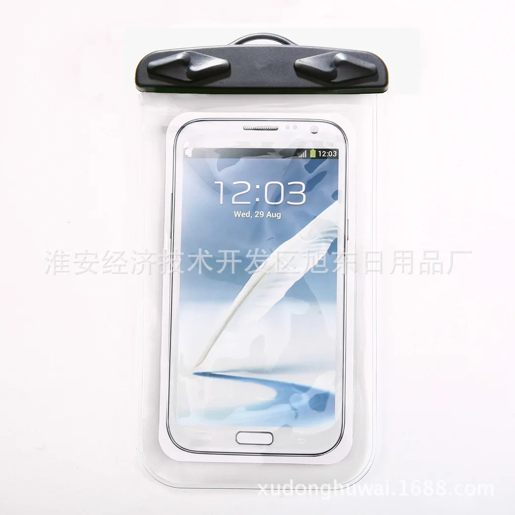 New Style Waterproof PVC Mobile Phone Case Drifting Swimming Diving Transparent Touch Screen Universal Mobile Waterproof Case Ou