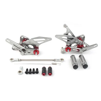 

Motorcycle CNC Adjustable Rear Set Rearset Foot Pegs Footpegs Footrest Bracket For SUZUKI GSXR1300 Hayabusa GSX1300R 1999-2018