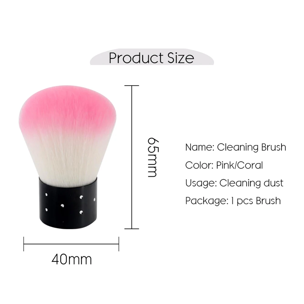 NAILCO 1 шт порошок лак для ногтей Чистящая Щетка инструмент для маникюра педикюра мягкая щетка для ухода за ногтями гель щетка для чистки ногтей Удаление