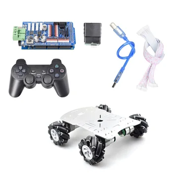 

80mm Mecanum Metal Platform Omni-Directional Mecanum Wheel Robot Car With Arduino MEGA Electronic Control (Without Power Supply)