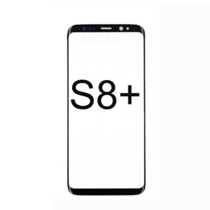 S8 Plus Front Glass Протестированная Передняя панель для Samsung Galaxy S8 Plus S8+ G950 G950F G955 сенсорный ЖК-дисплей дигитайзер стекло TP крышка - Цвет: S8 Plus Front Glass