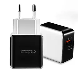 Usb-порт colohas зарядное устройство Quick Charge 3,0 ЕС-разъем, для поездок стены 5V3A быстрое зарядное устройство адаптер для Samsug s8 s9 huawei Android iPhone LG r25