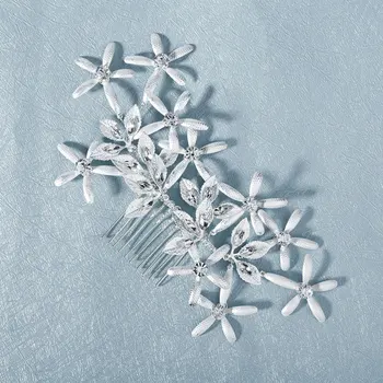 

1pc Hairpin Unique Elegant Stylish Crystal Durable Hair Comb for Female Wedding