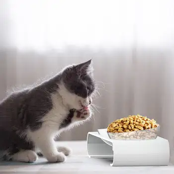 

Non-slip Cat Bowls Double Bowls With Raised Stand Pet Food And Water Bowls For Cats Dogs Feeders Cat Bowl Pet Supplies