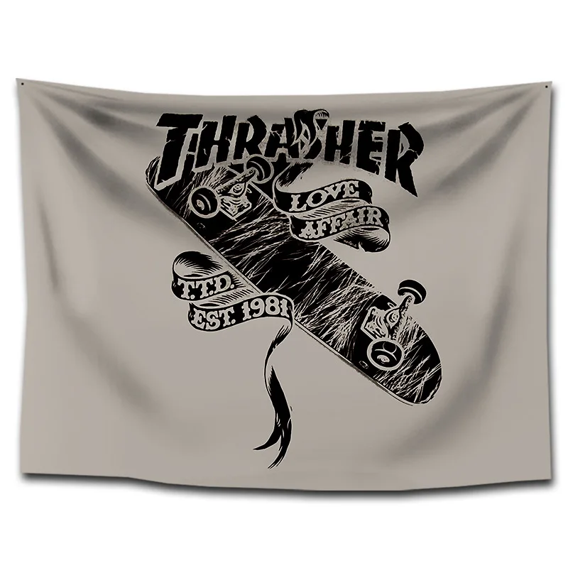 Thrasher популярный бренд гобелен переодевание общежития висячая ткань домашние картины креативный фотографический фон ткань