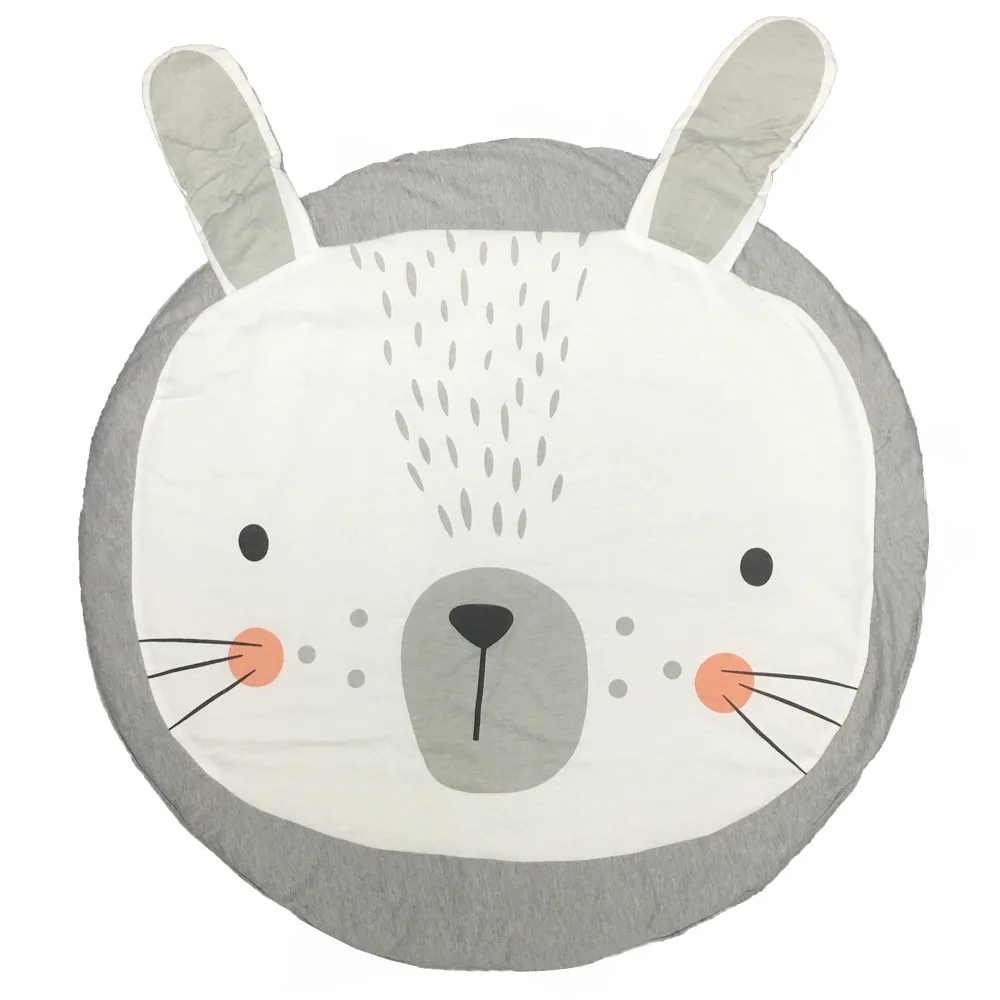 rabbit 90 см для новорожденных ползание младенца коврик Детские Коврики для игр коврики для животных хлопковый коврик для альпинизма Коврики для пола детская комната мягкие спальные покрывала - Цвет: rabbit