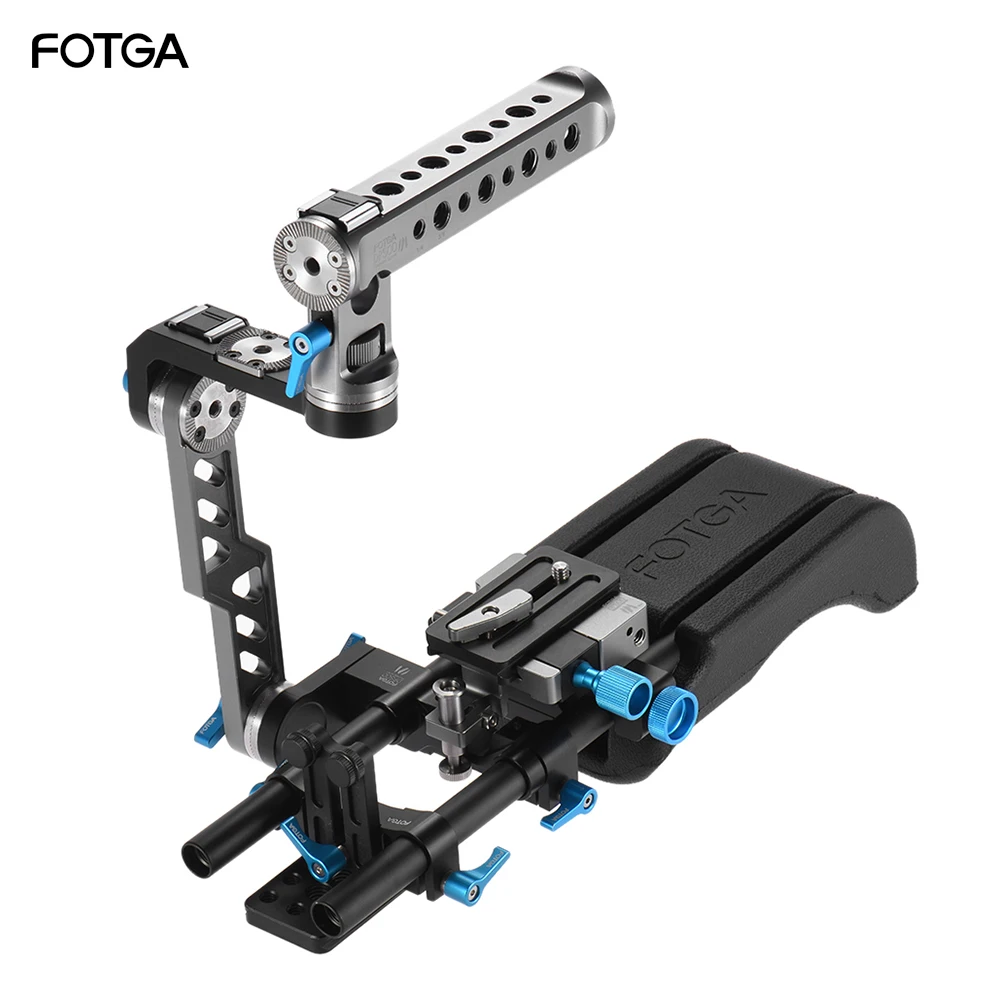 FOTGA DP500III 2 в 1 розетка ENG ручка клетка том числе плеча Pad опорная пластина стержень