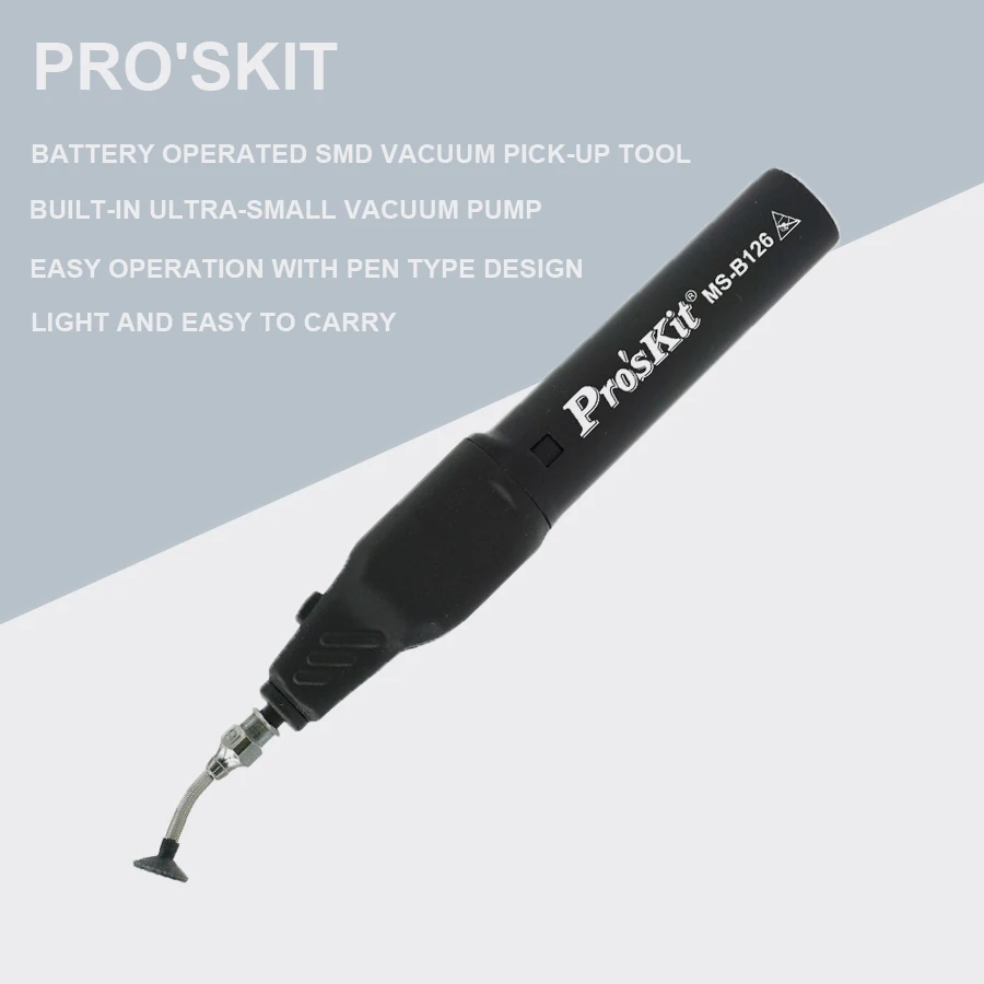 2019 Pro'sKit батарея работает SMD вакуум палочки-up инструмент IC SMD палочки до вакуумная Ручка всасывания инструменты электрическое всасывание