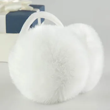 

Calymel Winter Ear Muffs Fur Warm Ladies Earmuffs Cute Plush Solid Color Earflap Winter Accessories for Women