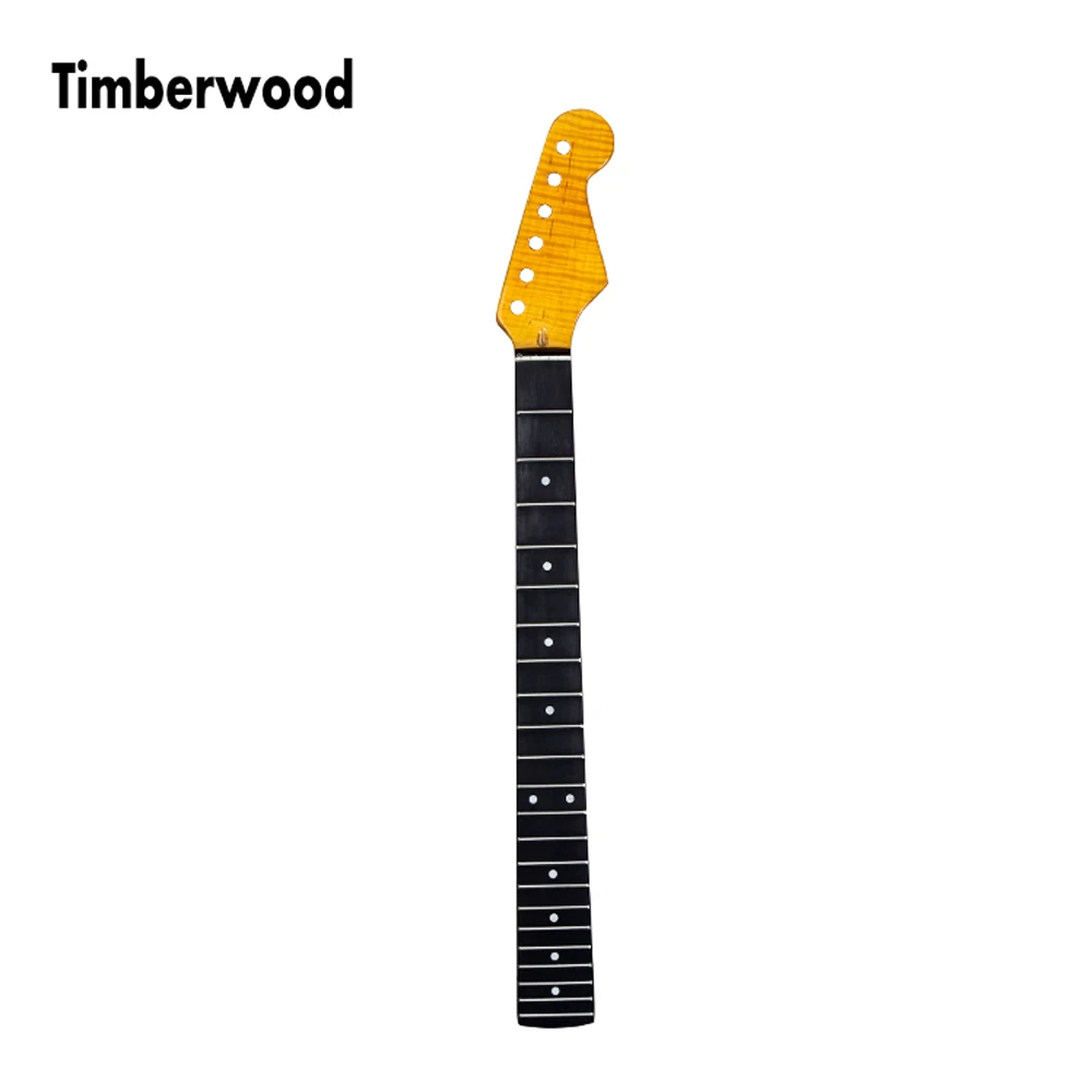 

Maple Rosewood Strat Guitar Neck replacement for wholesale Nitro Finish Light vintage tint QJ01