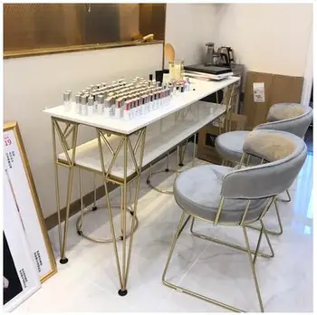 

Nordic manicure table chair combination manicure table double deck single double manicure table manicure table modern simplicity