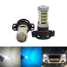 2 шт. DRL светодиодный для AUDI A3 8P 2008+ белый H16 4014 92smd ps19w SIDELIGHT DRL лампа накаливания светодиод CAN-шина без ошибок белый синий желтый