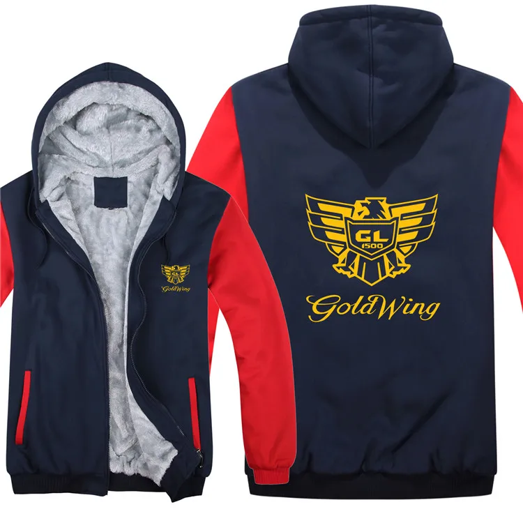 Goldwing GL1500 толстовки мужские зимние тонкие шерстяные лайнер куртка Goldwing толстовки HS-087 - Цвет: as picture