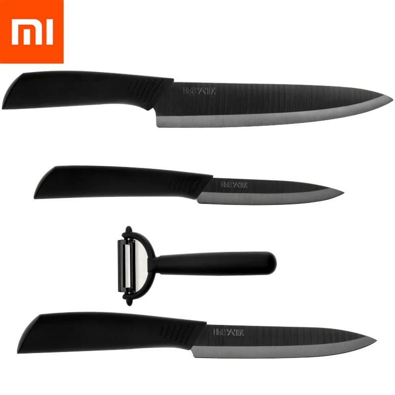 

Nano Ceramic Knife Xiaomi Mijia Original HuoHou Kitchen Set 4 PCS Nano-ceramic knife 4 6 8 Inch