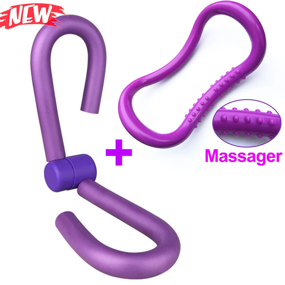 

Clip Thigh Inside Workout Trainer With Yoga Massager Circle For Fitness Gym Bodybuilding Arm Back Waist Hip Muscle Exercise