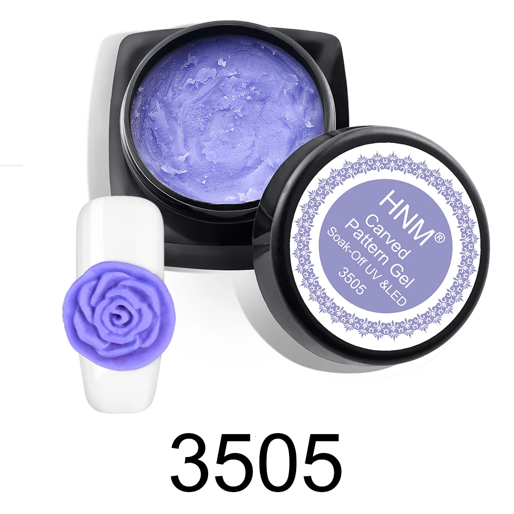 3505 HNM 15 цветов 3D Скульптура резной узор гель лак для ногтей гель краска Пластилин лак для ногтей акриловый рисунок УФ 3г - Цвет: 3505
