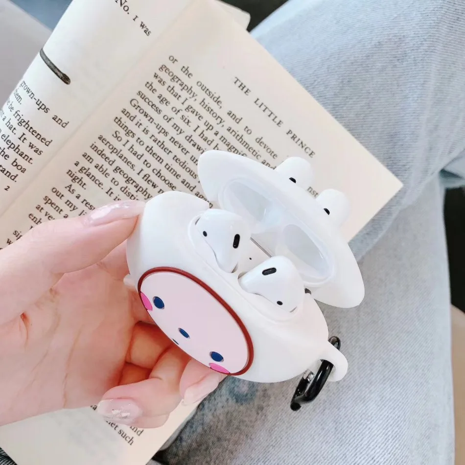 3D милый богатый мультяшный чехол с животными для AirPods 2 чехол силиконовый Bluetooth беспроводные наушники чехол для Apple Air pods чехол