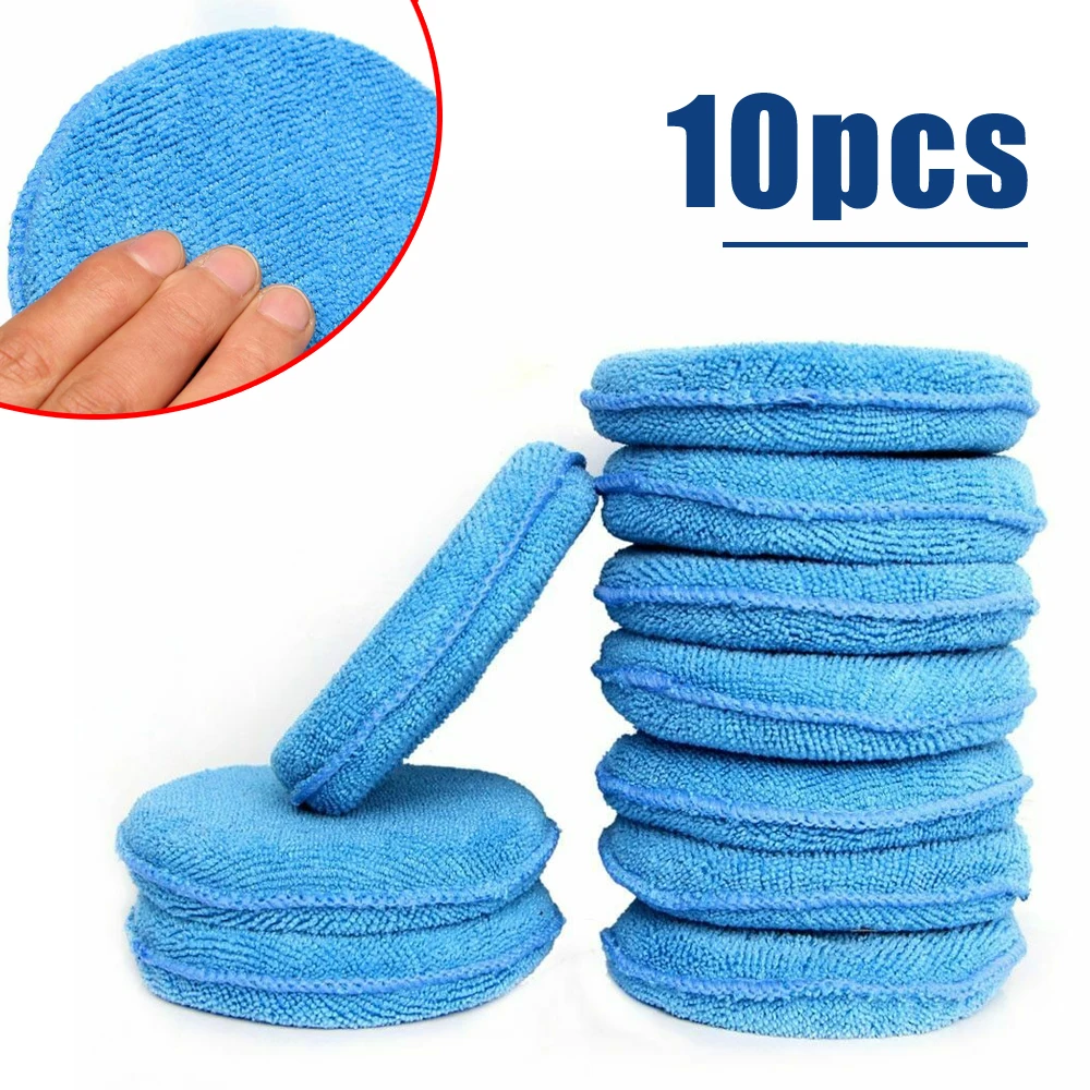 5/10pcs Car Wax Sponge Car Cleaning Vehicle Accessories Foam Applicator  Dust Remove Auto Care Polishing Pad Detailing - Sponges, Cloths & Brushes -  AliExpress