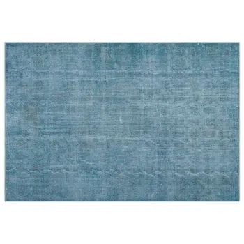 

Handmade Blue Vintage Overdyed Turkish Area Rug 207x310 Cm-6'9''X10'2''