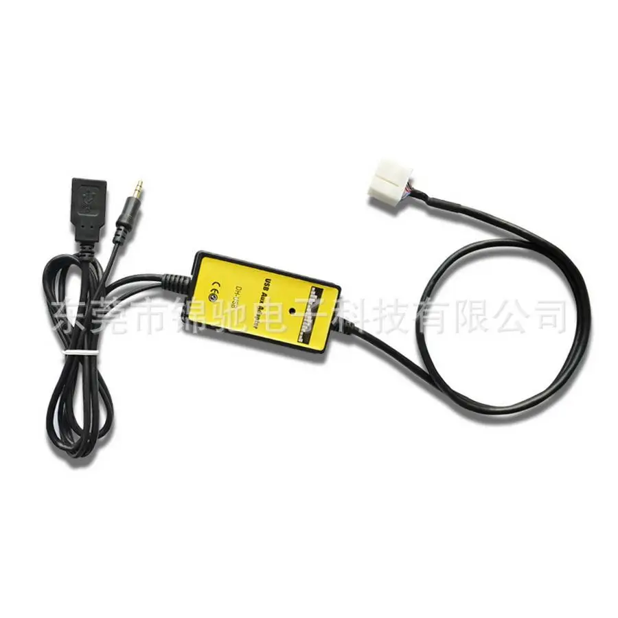 5 шт. Автомобильный USB Aux-in адаптер mp3-плеер радио интерфейс для Honda Accord/Civic/Odyssey Автомобильный Кабель для входа внешнего сигнала для Honda
