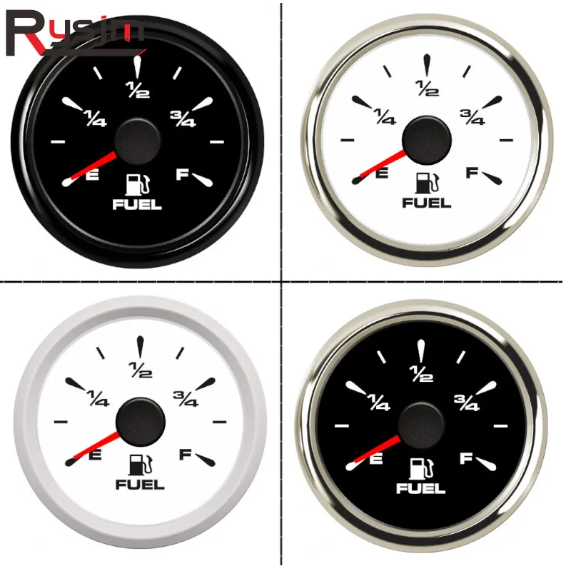 

Universal Fuel Level Gauge 52mm digital fuel gauges 240-33ohm E-F Car Boat Oil level Indicator for motorcycle Yacht fit 9-32V