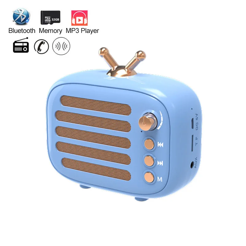 

Mini Wireless Bluetooth Portable Speaker FM Radio MP3 Music Speakers PC Play-Time 8 Hours 32GB TF BT Phone Home Outdoor Speaker