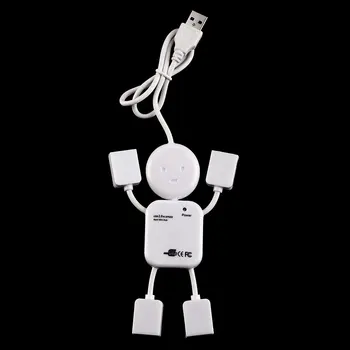 

2020 Newest Humanoid 4 Port Hub High-Speed USB 2.0 Splitter Cable Adapter for Laptop PC drop Shipping