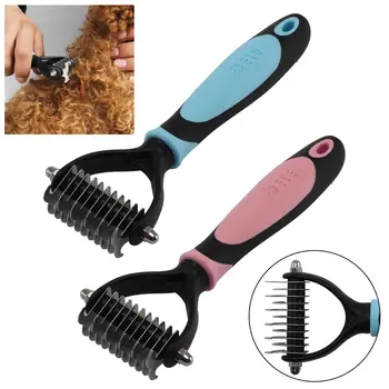 

Professional Pet Grooming Undercoat Rake Comb Dematting Tool Dog Cat Brush