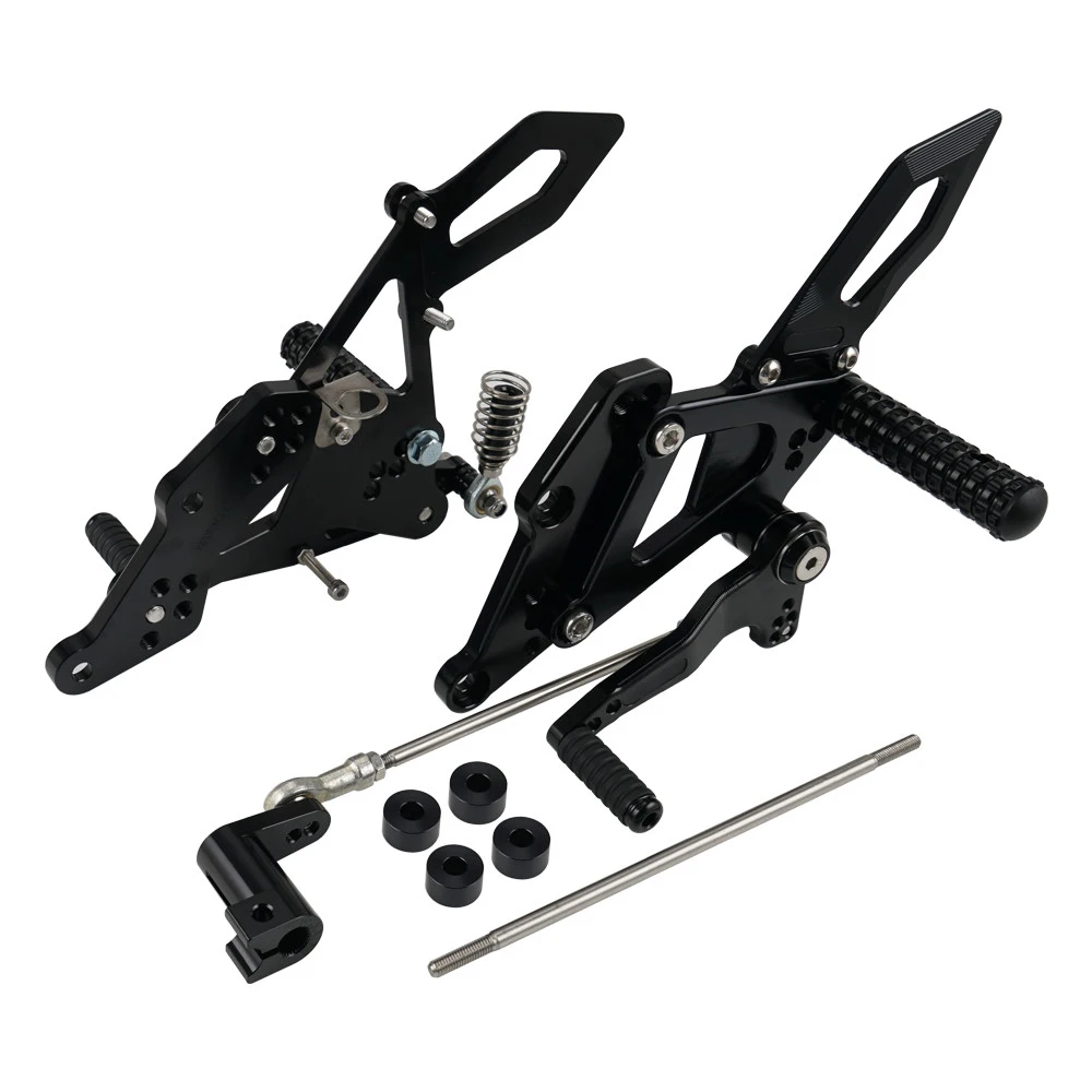 H2CNC мотоцикл Rearset Черный ЧПУ анодированный алюминий для Honda CBR250RR