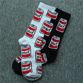 

Fashion Design Cotton Short Harajuku Coke Cans Skateboard Socks Patterned Art Socks Hipster Happy Socks Funny Sox