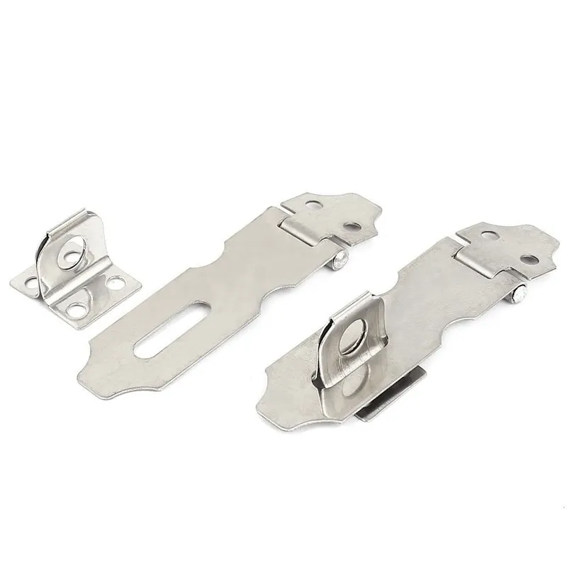

Lock Buckle Promotion! Storage Shed Gates Door Stainless Steel Precious Lock Hasp and Staples 2 pcs