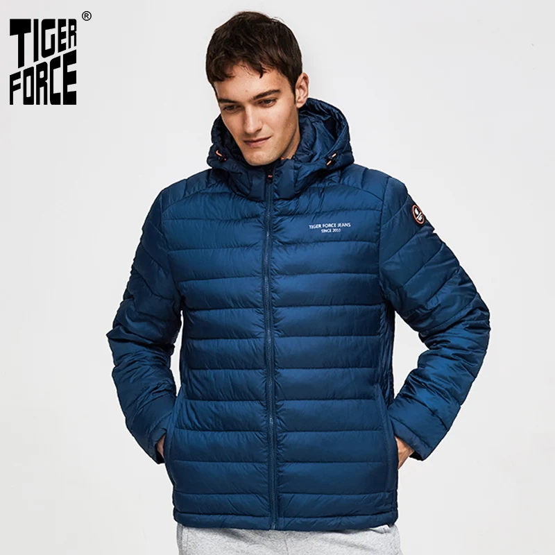 TIGER FORCE 100% Polyester Spring Autumn Men's Jacket Male Casual Coats Hooded Outerwear High Quality Men Parkas with Hoody TIGER FORCE 100% Polyester Spring Autumn Men's Jacket Male Casual Coats Hooded Outerwear High Quality Men Parkas with Hoody