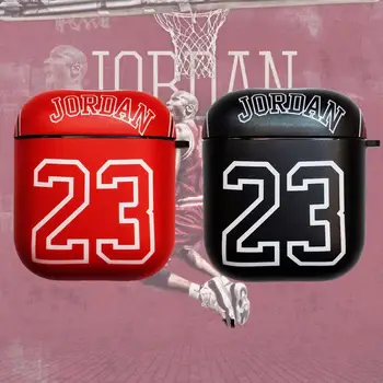 

High quality Jordan jump 23 Soft Silicone Case For apple Airpods 1 2 fly man JerseyWireless Bluetooth headset Earphone cover
