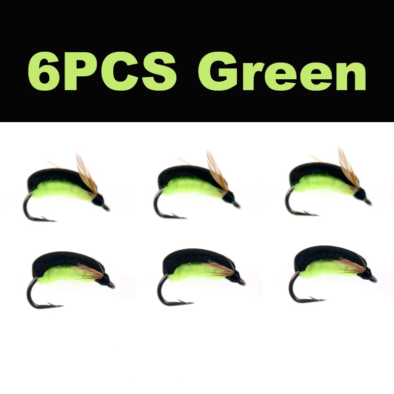 green 6pcs JIGEECARP 6 шт. Реалистичная ловля карпа нахлыстом лодочник и назад Пловцы приманки искусственные EVA всплывающие приманки Fihsing приманка для ловли карпа, сома - Цвет: green 6pcs