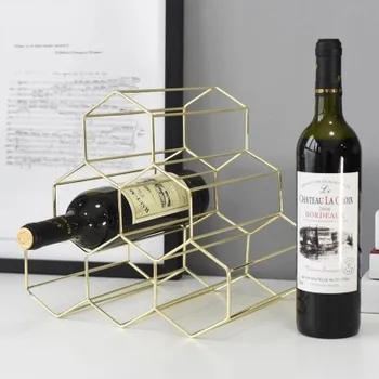 

Nordic Simple Metal Creative Home Grape Wine Rack Restaurant Living Room Decoration Modern Wine Cabinet Display Decoration