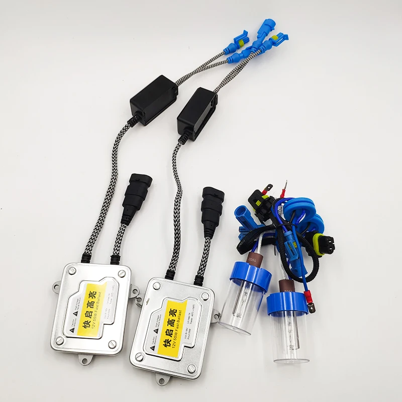 12 В 55 Вт H7 комплект для переоборудования ксенона hid лампы AC балласт для фар линзы Противотуманные фары H1 H11D2H 3000K 4300K 6000K 8000K лампа