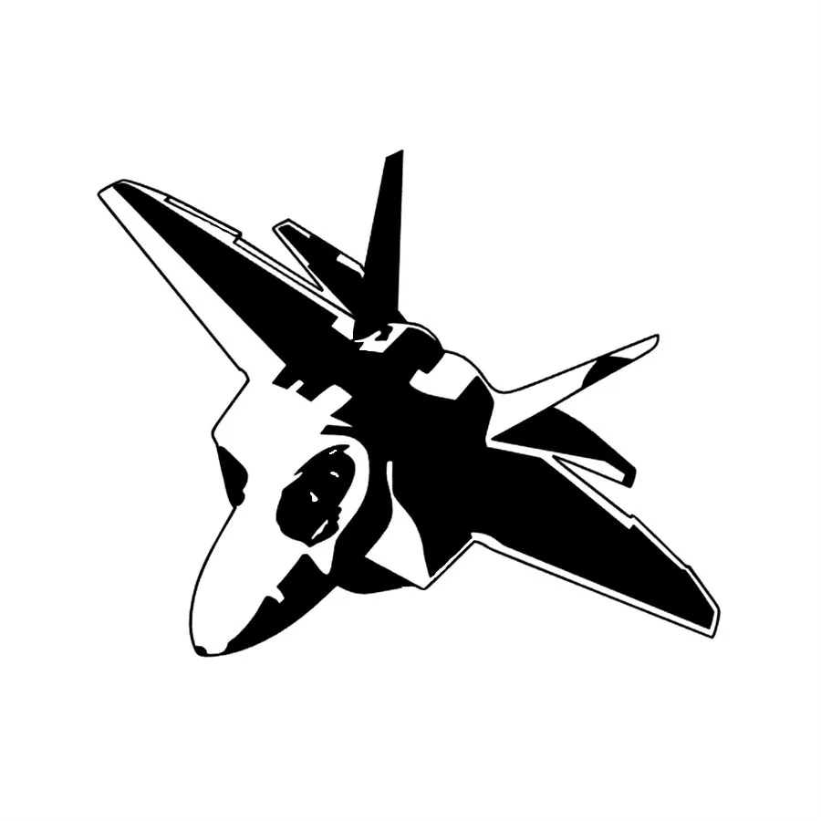 

Cartoon Car Sticker Decal Delicate Small Anime and Lovely Plane Fighter Model Auto Accessories Car Window PVC 15cm X 12cm