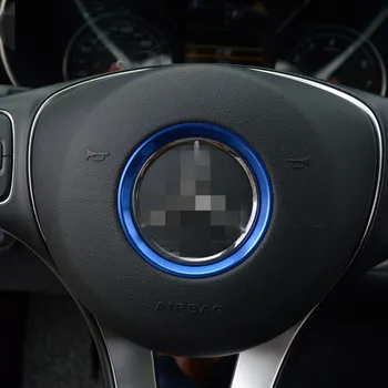 

Car steering wheel decorative circle modified sequins sticker for Mercedes Benz A B C E Class GLK car styling