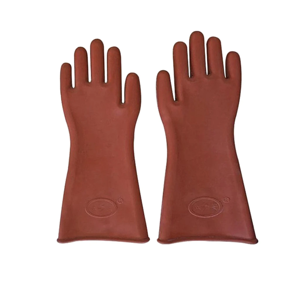 Guantes de goma con aislamiento eléctrico para electricista, protectores de trabajo seguridad de alto voltaje, 12KV, para Lineman|Guantes de esquí| AliExpress