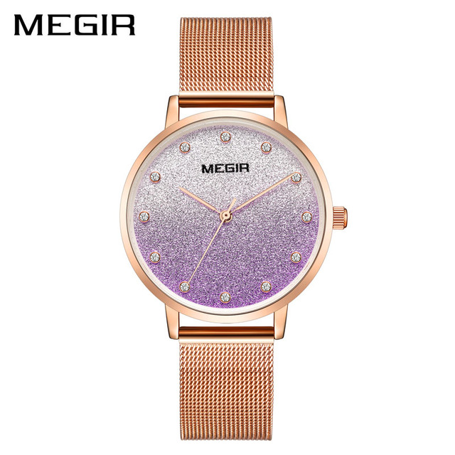 Fashion Starry Sky Watch Magnetic Women Star Diamond Clock Ladies Stainless Steel Mesh Watch Waterproof Quartz Watch 4215