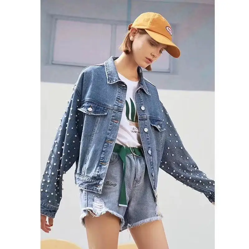 Джинсовая куртка женская xintiandi уличная harajuku джинсовая шерстяная куртка роскошная дизайнерская женская одежда