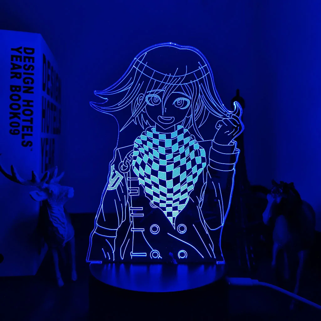 3D anime Kokichi Oma Lamp Danganronpa Led Night Light for Room Decoration Child Gift Danganronpa Acrylic Table Lamp Kokichi Oma candle night