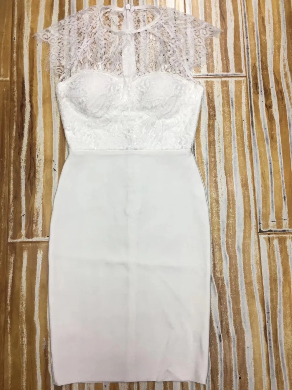 Без рукавов Летнее женское белое Бандажное Платье Vestidos сексуальное кружевное Клубное платье свадебное вечернее платье