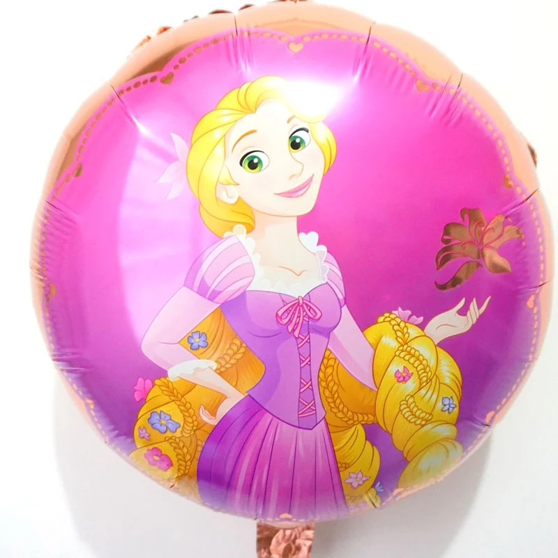 10pc cx rapunzel Вечерние воздушные шары Рапунцель стиль Принцесса Рапунцель фольгированные воздушные шары 18 дюймов круглые игрушки Рапунцель для принцессы гелиевые воздушные шары - Цвет: 10pc cx rapunzel