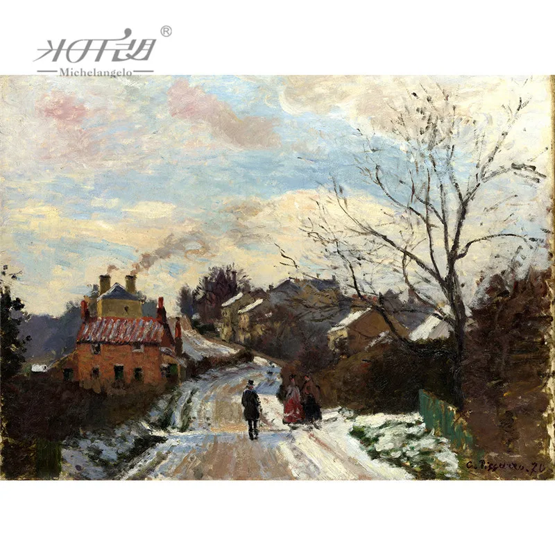 Микеланжело деревянные пазлы 500 1000 шт Camille Pissarro Fox Hill верхняя картина из Норвуда