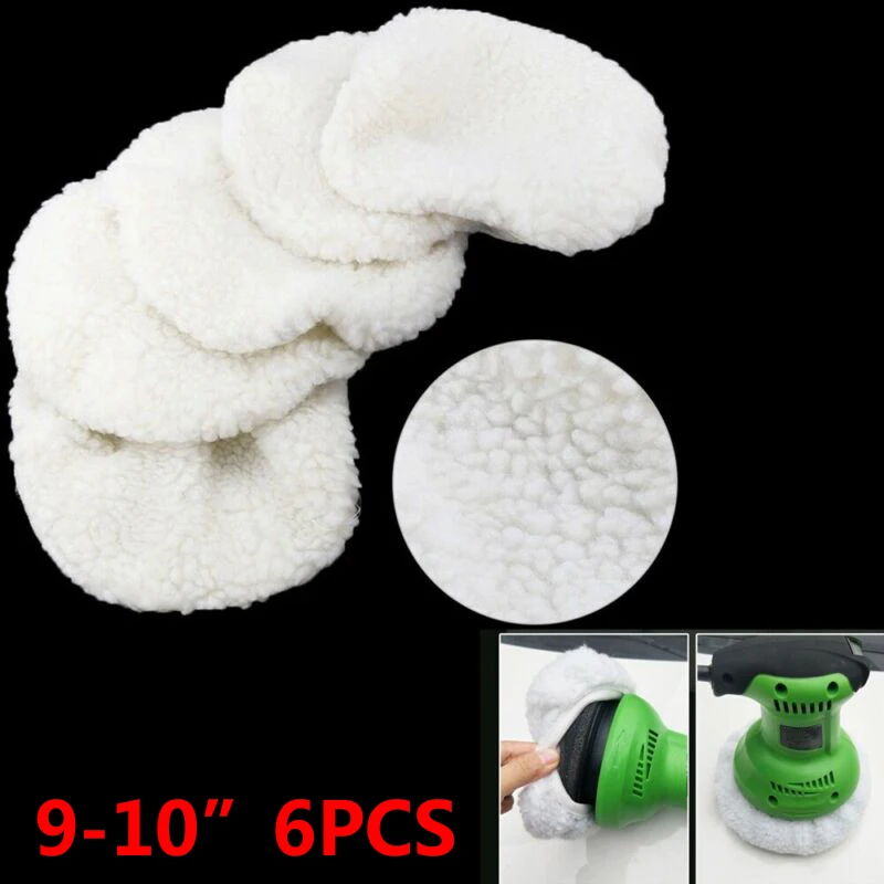 Моющиеся полировальные колодки 9-10 дюймов Автомобильный буфер мягкая шерсть чистящий инструмент Замена детализация полезные детали практичные