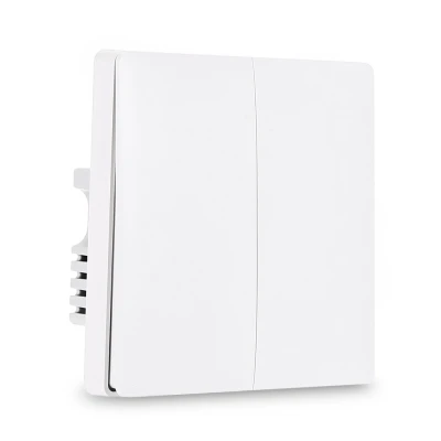 Double Key AQara настенный выключатель Умный светильник переключатель Управление ZigBee версия Беспроводной соединение интеллектуальный пульт дистанционного управления Управление один двойной ключ для дома - Цвет: Double Key